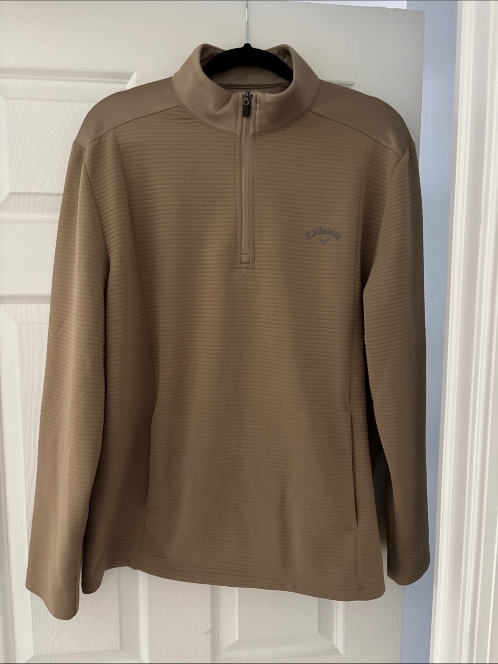 Callaway Men's Zip-Up Pullover - Tan